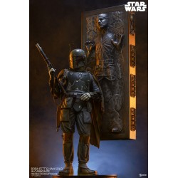 Imagén: Estatua Boba Fett y Han Solo Carbonita Star Wars Premium Format Sideshow