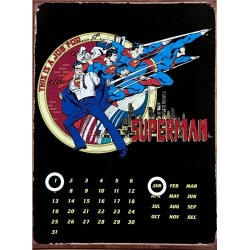 Imagén: Calendario Perpetuo Metálico. Superman Clark Kent