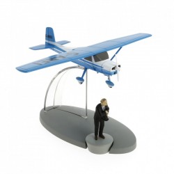 Imagén: Avión Tintín. Avión Azul Müller en "La Isla Negra"
