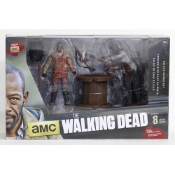 Imagén: The Walking Dead. Figuras de Acción. Pack Deluxe Morgan con Zombie Empalado  (Serie 8)