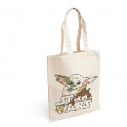 Imagén: Bolsa Tote Bag Grogu The Child Baby Yoda Star Wars: The Mandalorian (Tela 100 % Algodón)