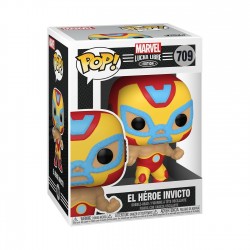 Imagén: Figura El Héroe Invicto Iron Man Lucha Libre Edition Marvel POP Funko 709
